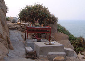 Altar for worshipping Guanyin