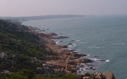 View looking towards Zhongjiao and Xiaojiao