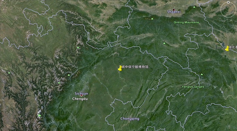 Sichuan Basin 1000 km