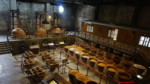 view of vinegar factory display, zhenjiang vinegar museum
