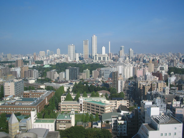 Tokyo, looking towards Ikebukuro View from Myōgadani towards Ikebukuro